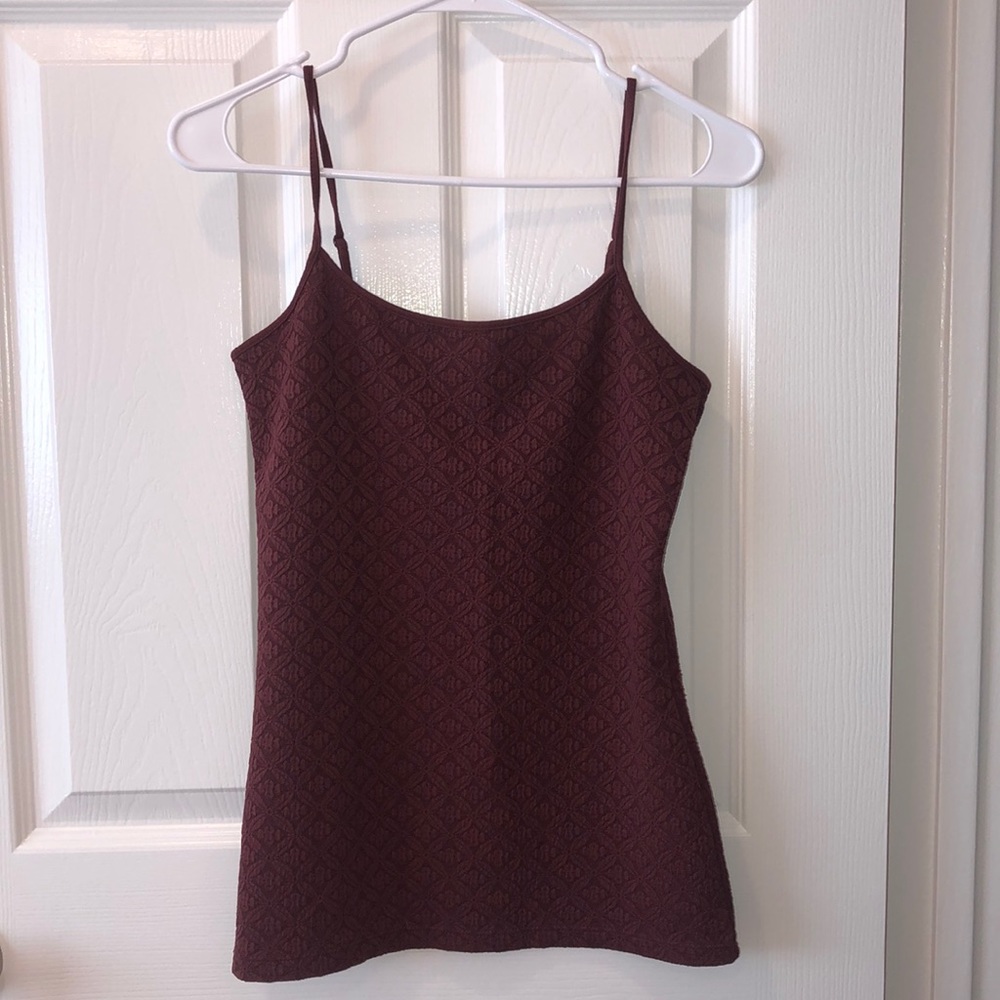 Women’s Maroon Top LOFT Camisole Spaghetti Strap